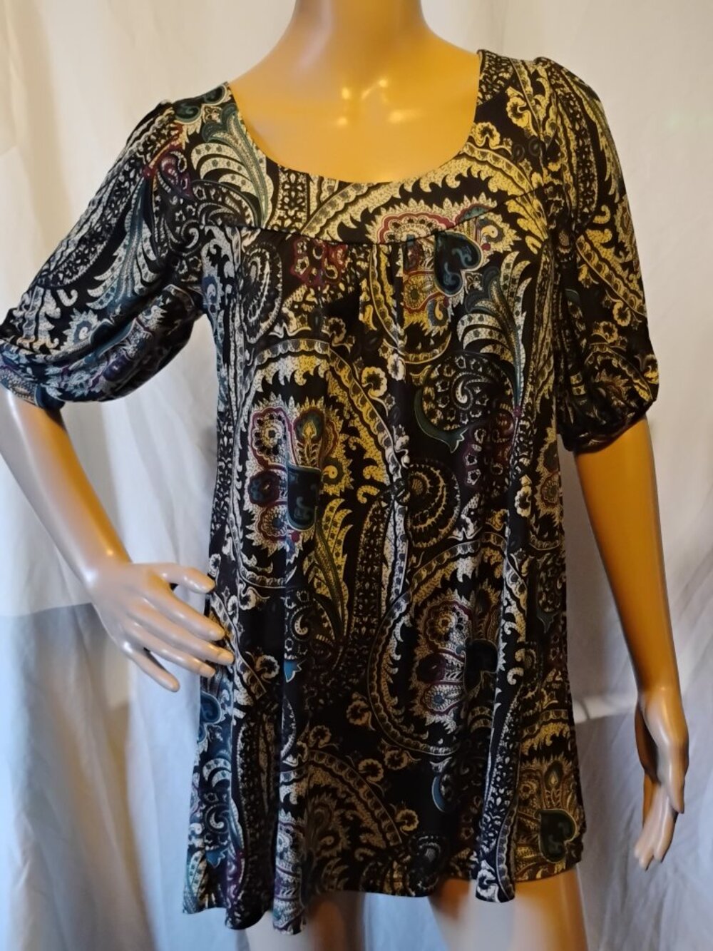 Pookie & Sebastian | Kaleidoscope Print Top | Medium | Like New